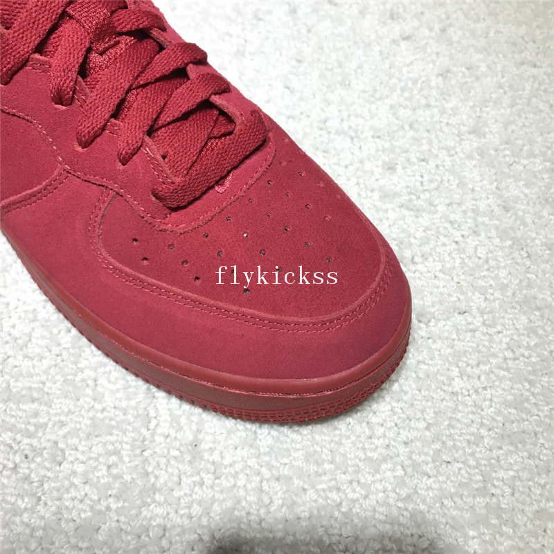 Nike Air Force 1 High Top Mid Gym Red Suede